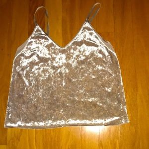 ZARA new no tags velvet top